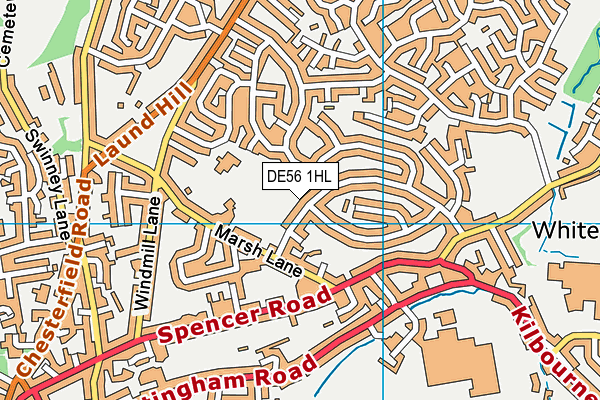 DE56 1HL map - OS VectorMap District (Ordnance Survey)