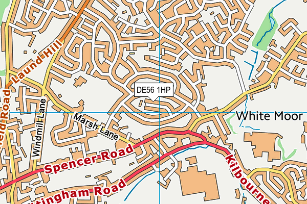DE56 1HP map - OS VectorMap District (Ordnance Survey)