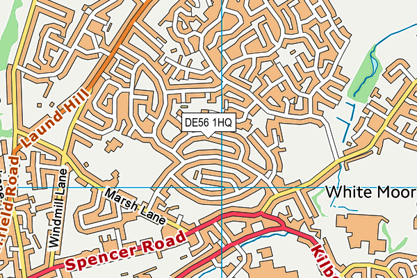 DE56 1HQ map - OS VectorMap District (Ordnance Survey)