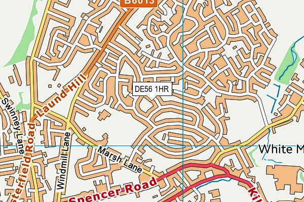 DE56 1HR map - OS VectorMap District (Ordnance Survey)