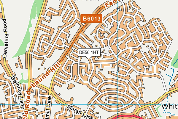DE56 1HT map - OS VectorMap District (Ordnance Survey)