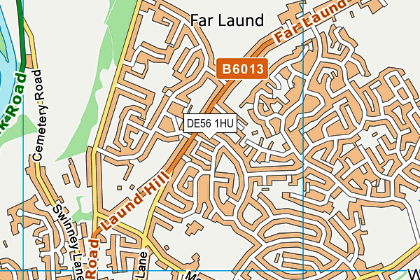 DE56 1HU map - OS VectorMap District (Ordnance Survey)