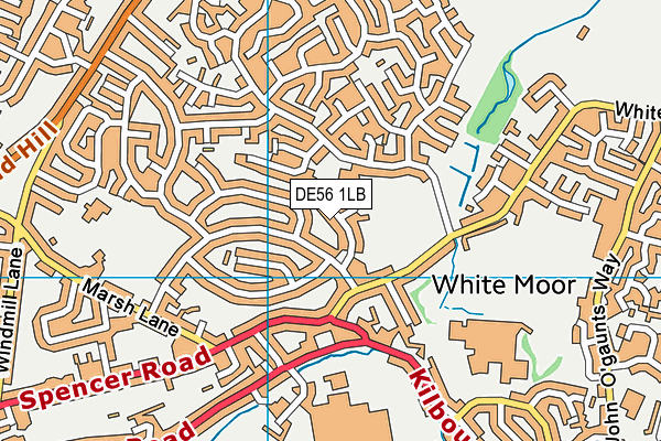 DE56 1LB map - OS VectorMap District (Ordnance Survey)