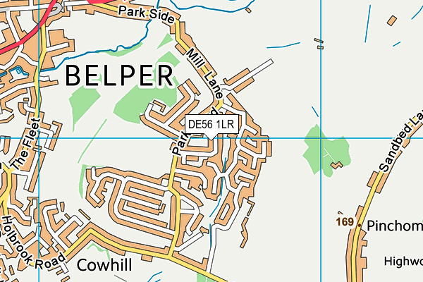 DE56 1LR map - OS VectorMap District (Ordnance Survey)