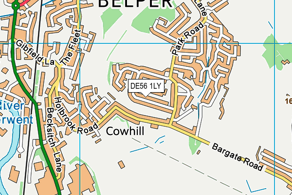 DE56 1LY map - OS VectorMap District (Ordnance Survey)