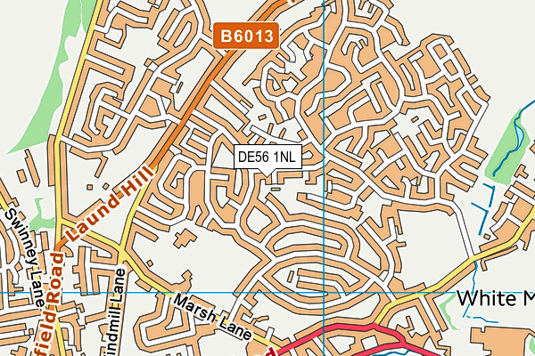 DE56 1NL map - OS VectorMap District (Ordnance Survey)