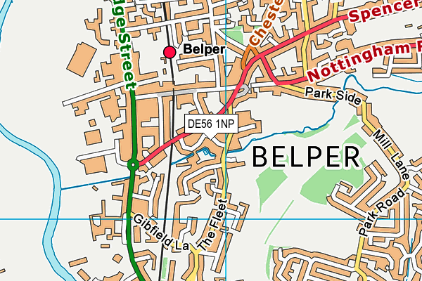 DE56 1NP map - OS VectorMap District (Ordnance Survey)