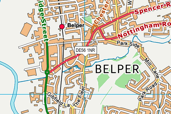 Map of PARK HOUSE (BELPER) MANAGEMENT COMPANY LIMITED at district scale