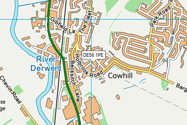 DE56 1PE map - OS VectorMap District (Ordnance Survey)