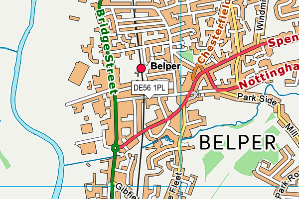 DE56 1PL map - OS VectorMap District (Ordnance Survey)