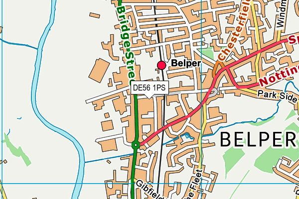 Map of BELPER NAILS & BEAUTY LTD at district scale