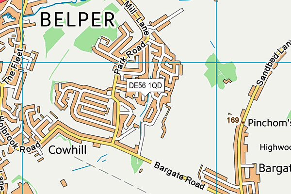 DE56 1QD map - OS VectorMap District (Ordnance Survey)