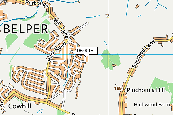 DE56 1RL map - OS VectorMap District (Ordnance Survey)