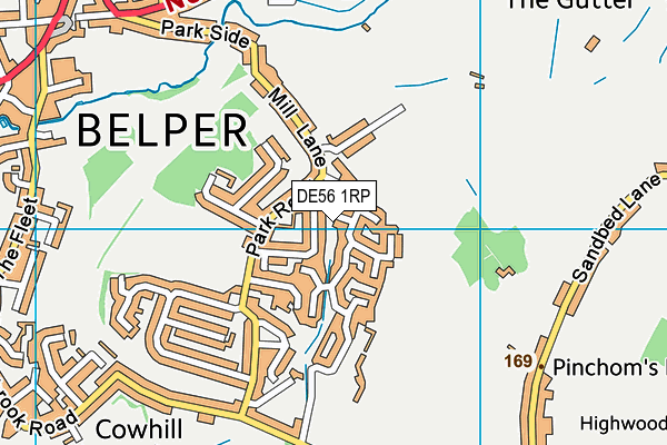 DE56 1RP map - OS VectorMap District (Ordnance Survey)