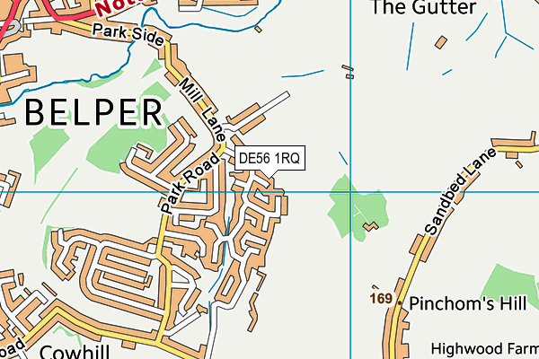 DE56 1RQ map - OS VectorMap District (Ordnance Survey)
