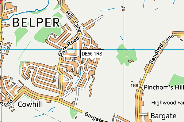 DE56 1RS map - OS VectorMap District (Ordnance Survey)
