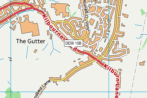 DE56 1SB map - OS VectorMap District (Ordnance Survey)