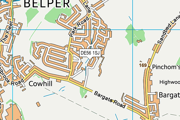 DE56 1SJ map - OS VectorMap District (Ordnance Survey)