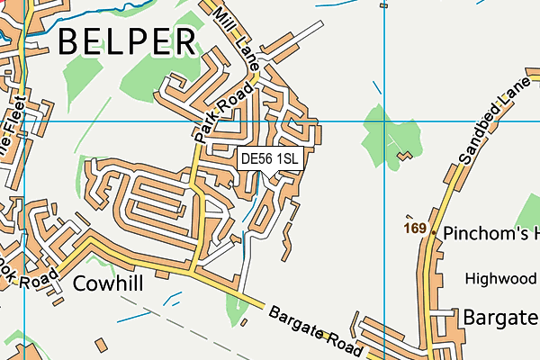 DE56 1SL map - OS VectorMap District (Ordnance Survey)