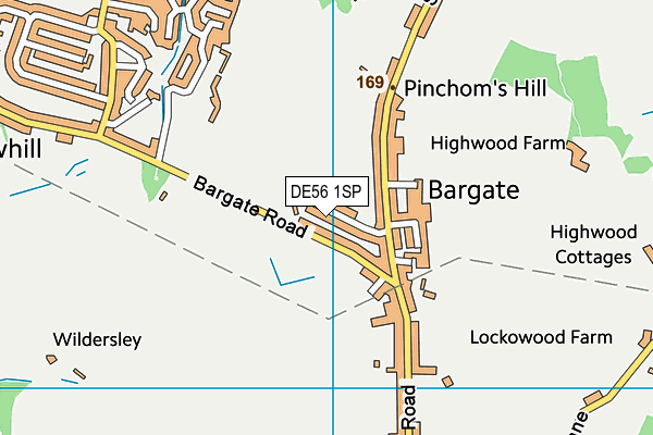 DE56 1SP map - OS VectorMap District (Ordnance Survey)