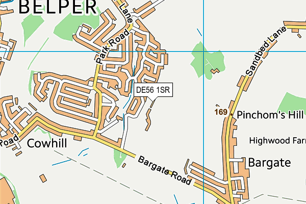 DE56 1SR map - OS VectorMap District (Ordnance Survey)