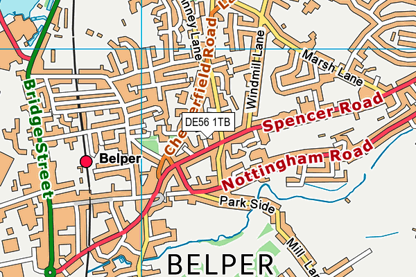 DE56 1TB map - OS VectorMap District (Ordnance Survey)