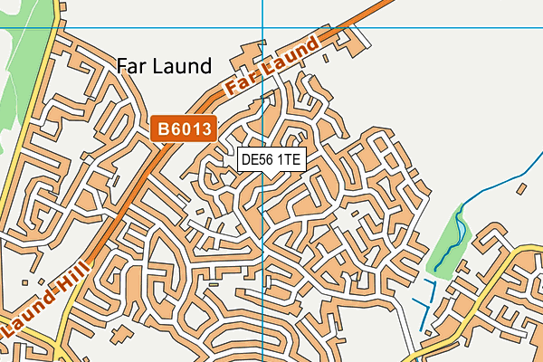 DE56 1TE map - OS VectorMap District (Ordnance Survey)