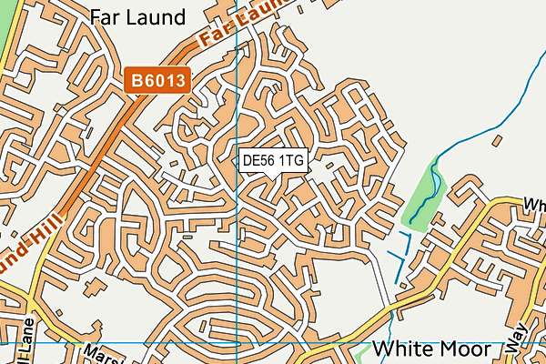 DE56 1TG map - OS VectorMap District (Ordnance Survey)