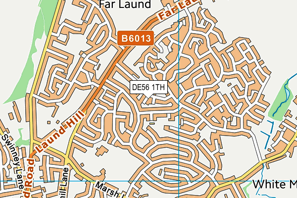 DE56 1TH map - OS VectorMap District (Ordnance Survey)