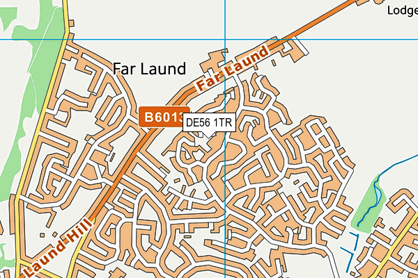 DE56 1TR map - OS VectorMap District (Ordnance Survey)