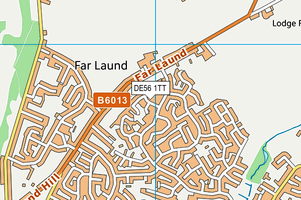 DE56 1TT map - OS VectorMap District (Ordnance Survey)