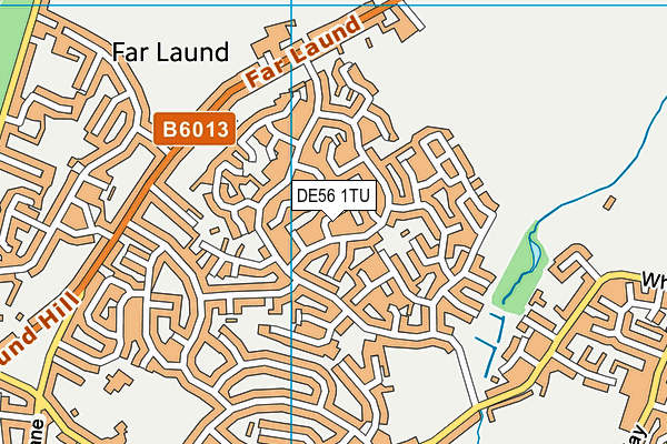 DE56 1TU map - OS VectorMap District (Ordnance Survey)