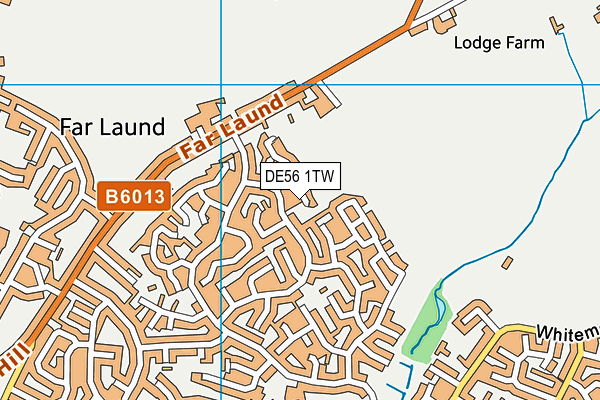 DE56 1TW map - OS VectorMap District (Ordnance Survey)