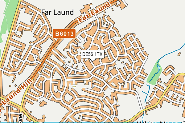 DE56 1TX map - OS VectorMap District (Ordnance Survey)