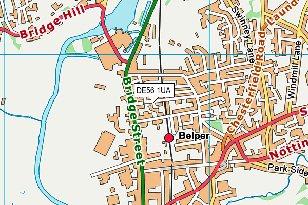 DE56 1UA map - OS VectorMap District (Ordnance Survey)