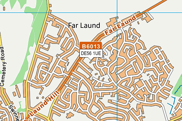 DE56 1UE map - OS VectorMap District (Ordnance Survey)