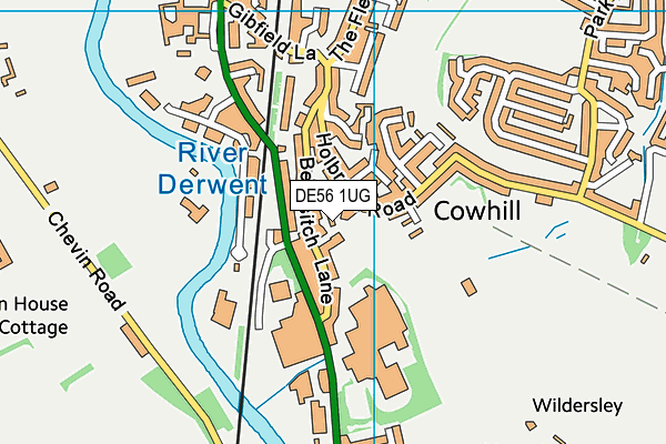 DE56 1UG map - OS VectorMap District (Ordnance Survey)