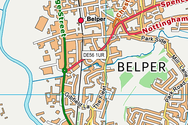 DE56 1UR map - OS VectorMap District (Ordnance Survey)