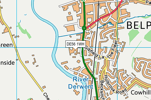 DE56 1WH map - OS VectorMap District (Ordnance Survey)