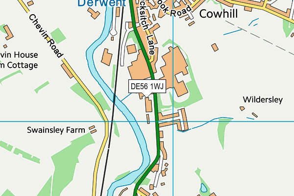 DE56 1WJ map - OS VectorMap District (Ordnance Survey)
