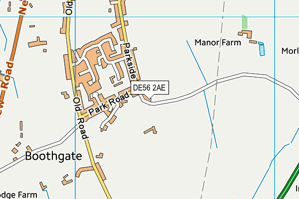DE56 2AE map - OS VectorMap District (Ordnance Survey)
