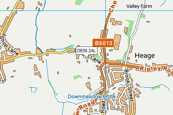 Heage Primary School map (DE56 2AL) - OS VectorMap District (Ordnance Survey)