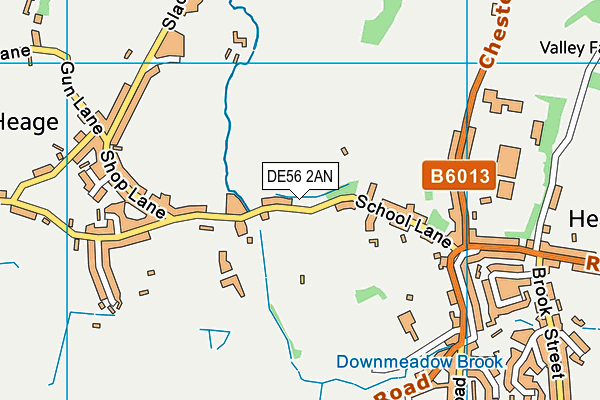 DE56 2AN map - OS VectorMap District (Ordnance Survey)