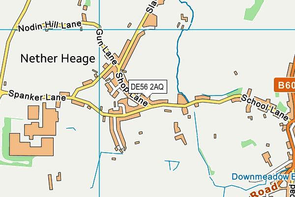 DE56 2AQ map - OS VectorMap District (Ordnance Survey)