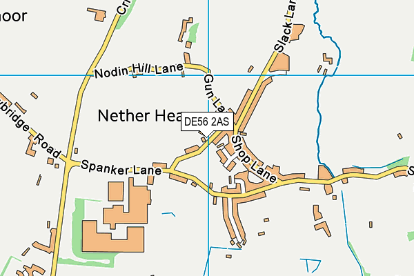 DE56 2AS map - OS VectorMap District (Ordnance Survey)