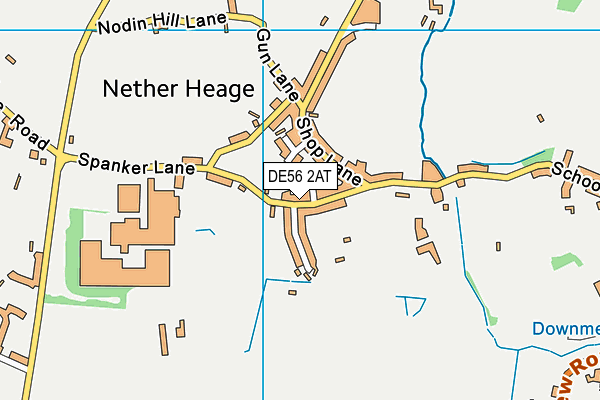 DE56 2AT map - OS VectorMap District (Ordnance Survey)