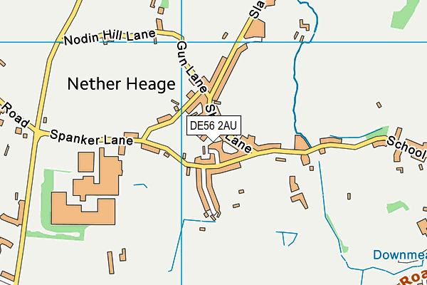 DE56 2AU map - OS VectorMap District (Ordnance Survey)