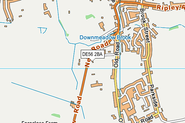 DE56 2BA map - OS VectorMap District (Ordnance Survey)
