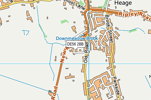 DE56 2BB map - OS VectorMap District (Ordnance Survey)