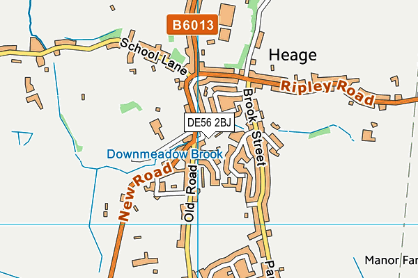 DE56 2BJ map - OS VectorMap District (Ordnance Survey)